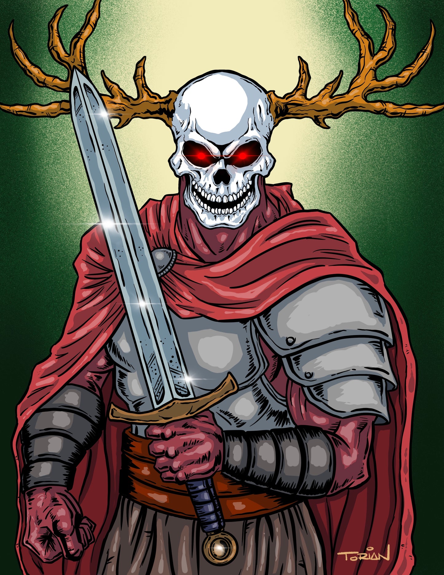 The Horned King -Unisex Black Classic Tee