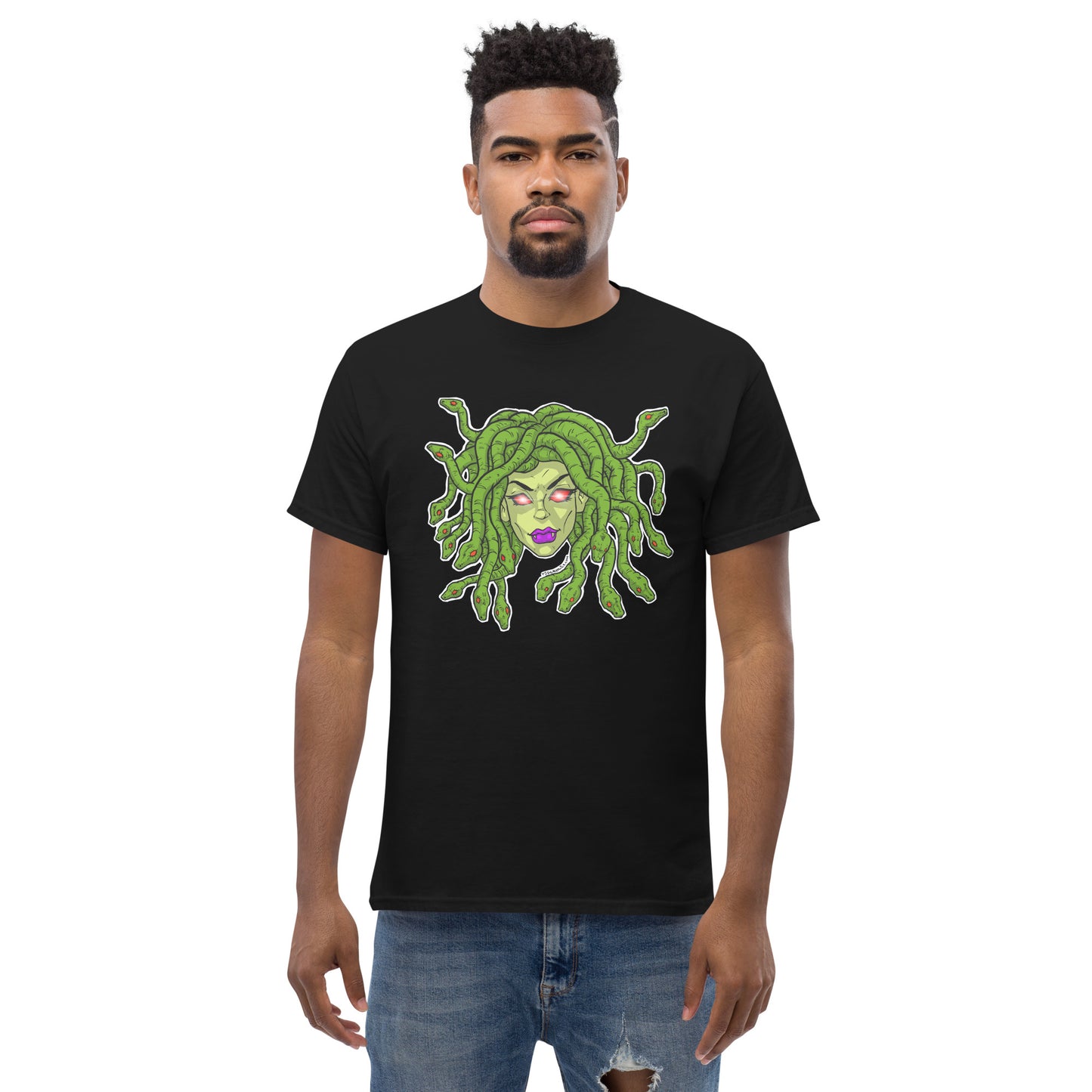 "Medusa" Black Men's classic tee