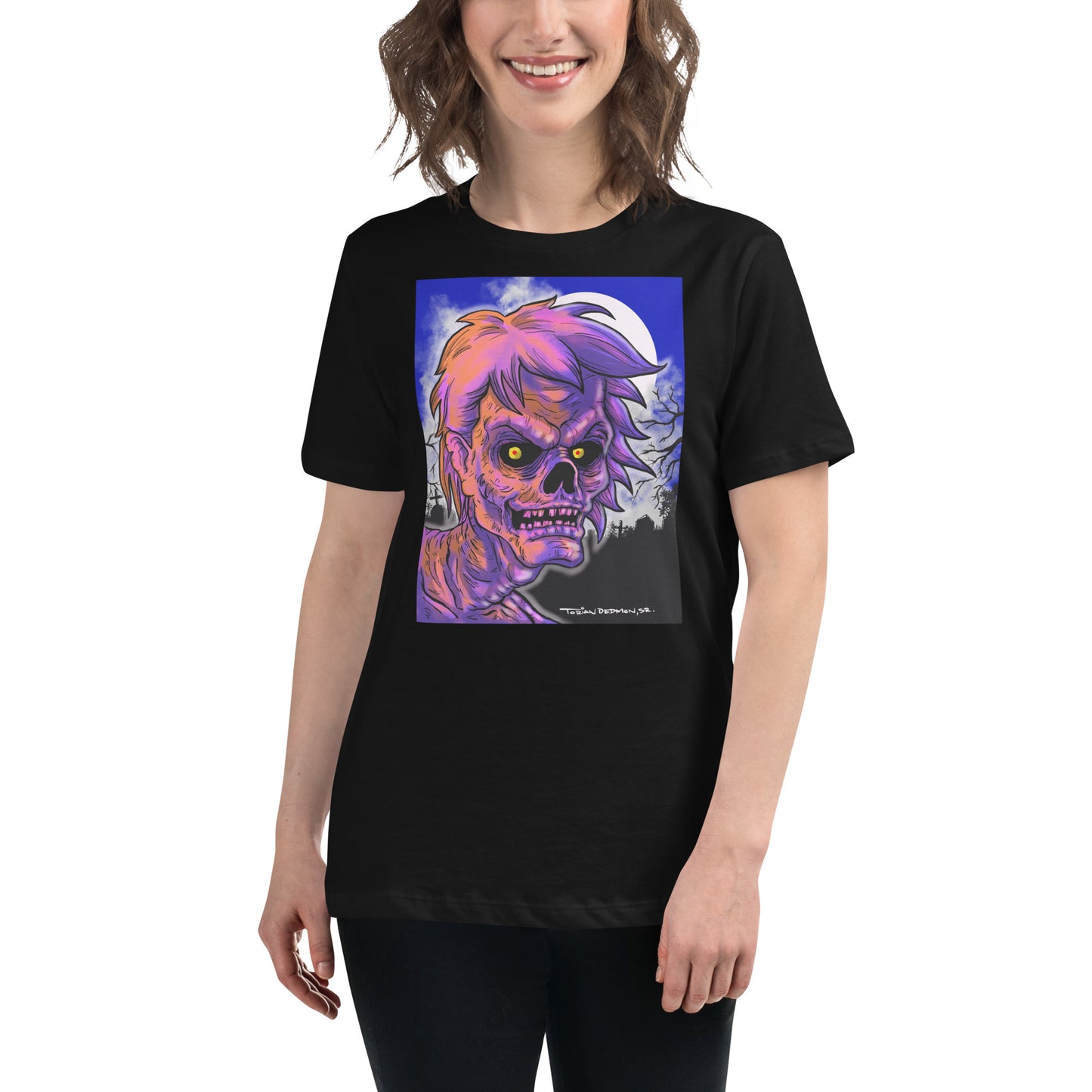 Phantom Zombie! Black Women's Relaxed T-Shirt